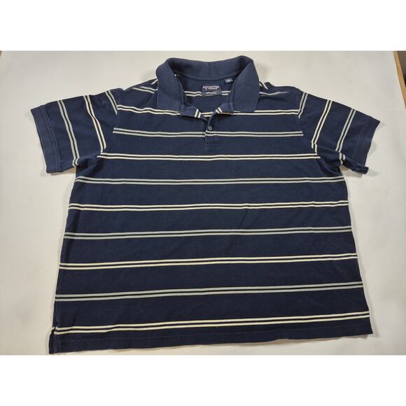 Roundtree Yorke - Men’s Polo Shirt Blue Striped - Size 2X - Picture 1 of 6